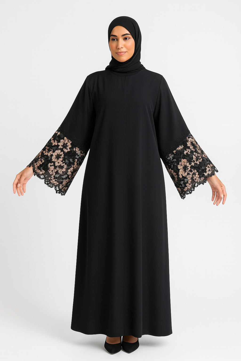 Blush Noir Abaya