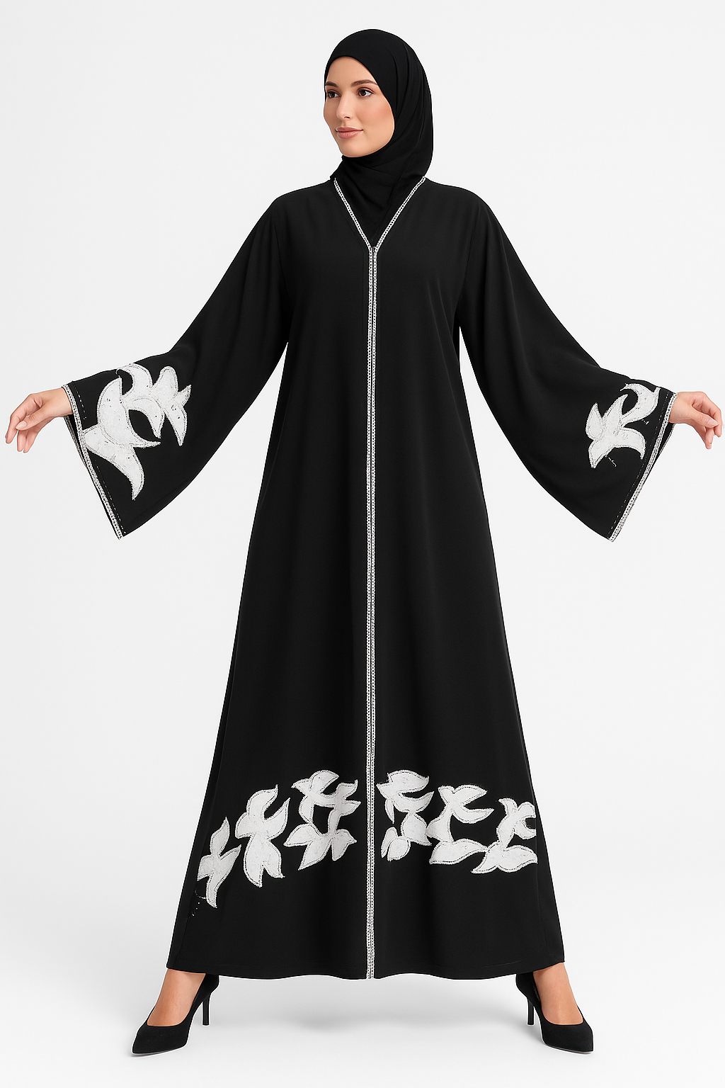 Ivory Breeze abaya