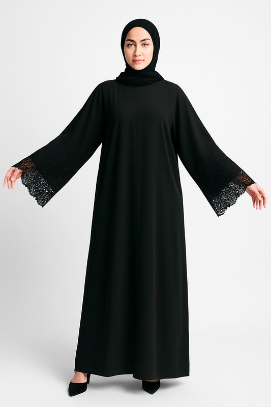 Noir Serenity Abaya