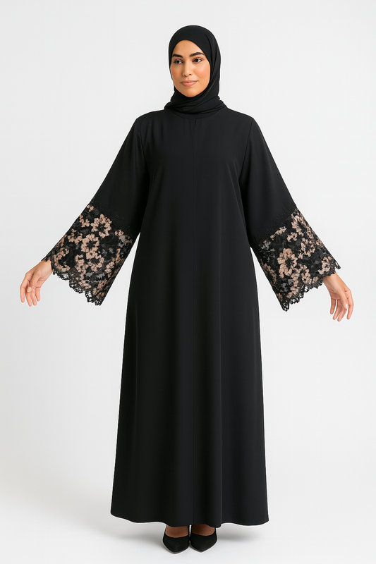 Blush Noir Abaya