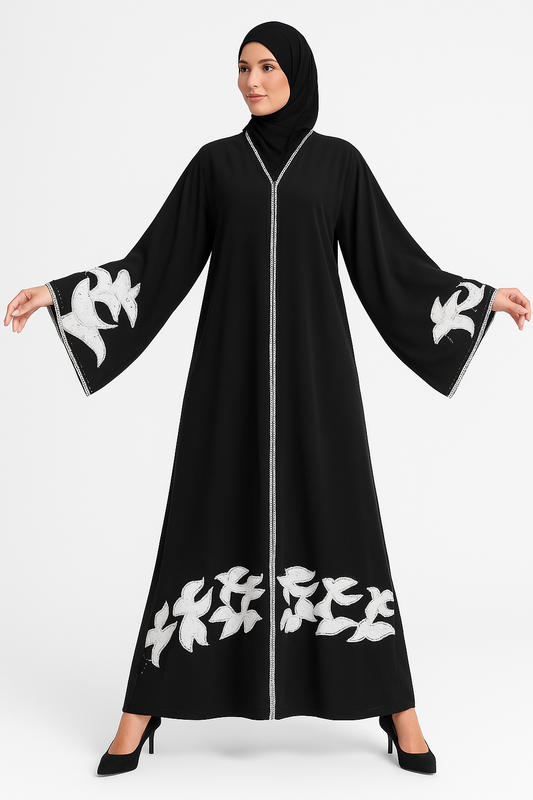 Ivory Breeze abaya