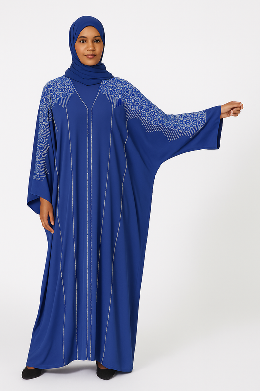 Sapphire Radiance Abaya